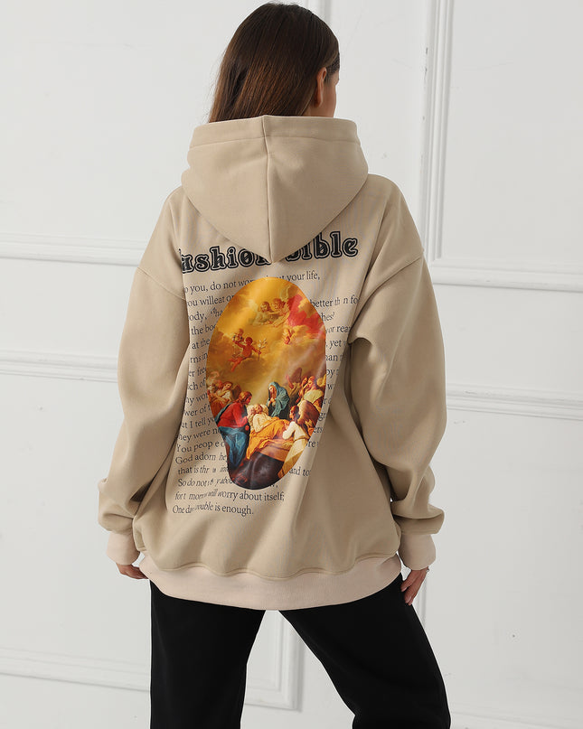 Women's Fashionable Casual Printed Long Sleeved Sweatshirt