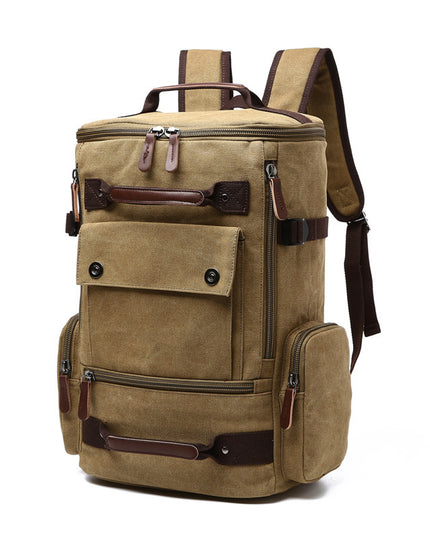 Men's Backpack Vintage Canvas Backpack  Men's Travel Bags Large Capacity Backpack Laptop Backpack