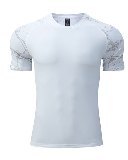 Ice Silk Short Sleeve Sports Top Men's Quick Drying Clothes Running Fitness T-shirt