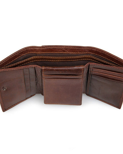 Retro Fashion Anti Scanning Leather Wallet