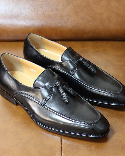 New Style Casual Business Leather Shoes Men's Tassel A Pedal