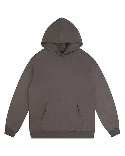 New Street Solid Color Loose Hooded Men's Sweater