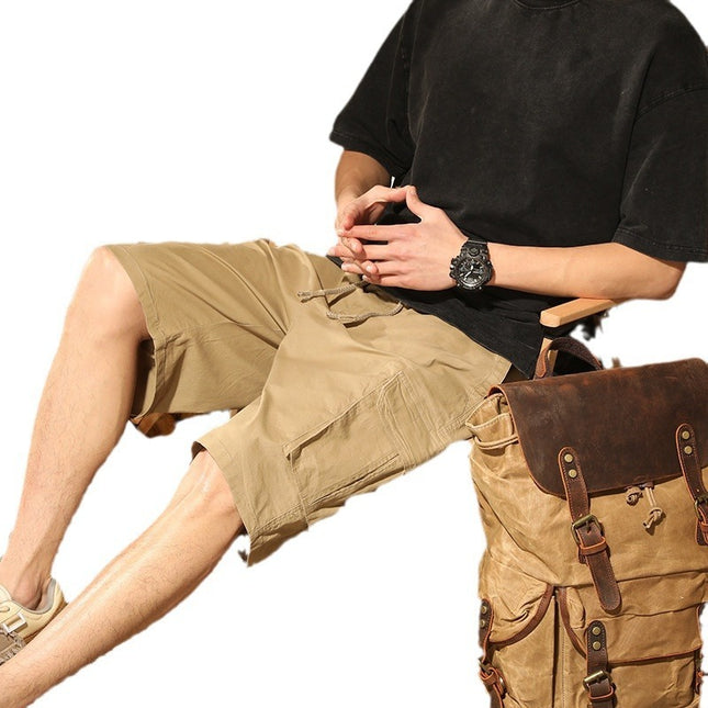Loose Cargo Male Multi-pocket Trousers