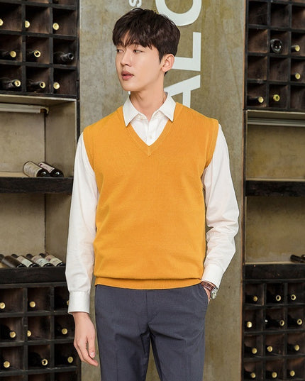 Pullover Knitting Men's Vest Autumn And Winter Clothing