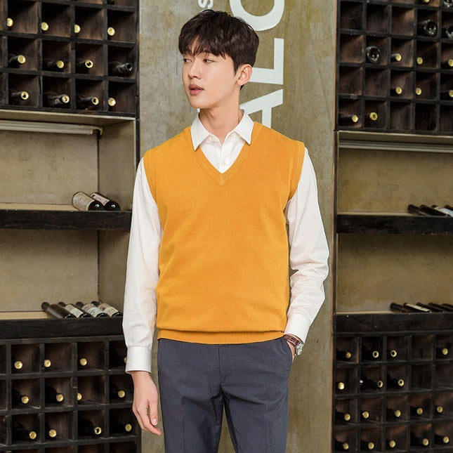 Pullover Knitting Men's Vest Autumn And Winter Clothing