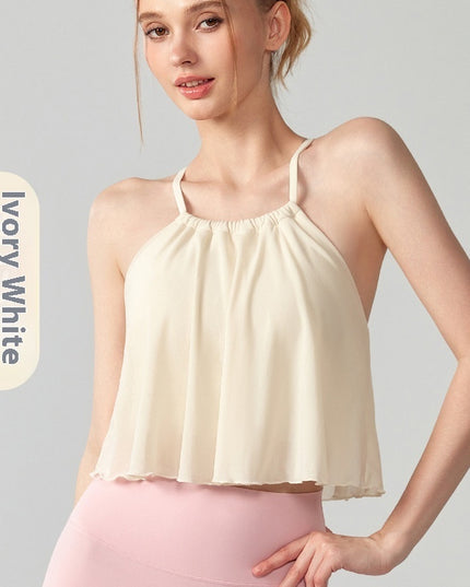 Mesh Yoga Clothes Vest Women's Outer Wear Sling