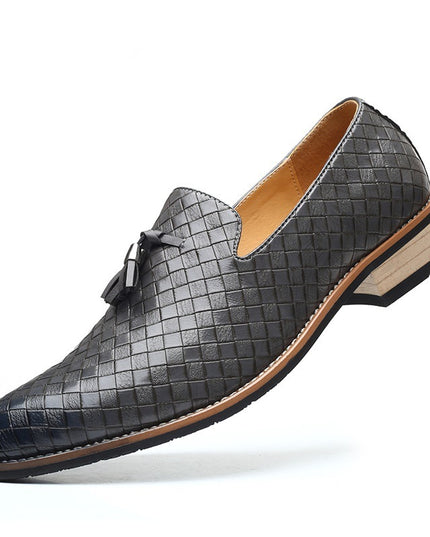 British Style Casual Fashion Cross-border Tassels Men's Pointed Small Leather Shoes With Feet