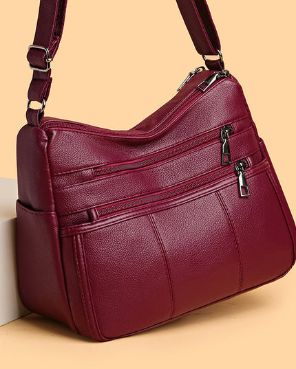 Multi-compartment Shoulder Commuter Crossbody Bag