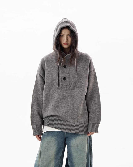 Hooded Sweater Women's Loose Sweater Coat