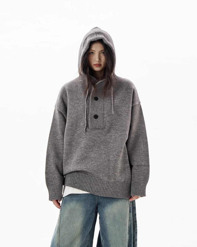 Hooded Sweater Women's Loose Sweater Coat
