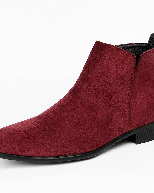 Fashion Men's Square Toe Ankle Boots