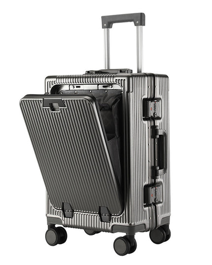 Trolley Aluminum Frame Large Capacity Front Opening Luggage