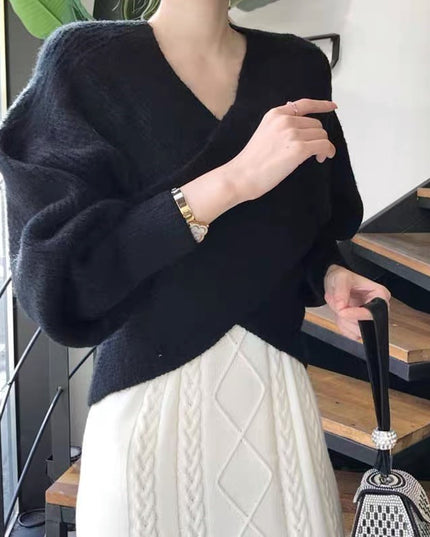 Batwing Sleeve Loose Sweater Sweater For Women