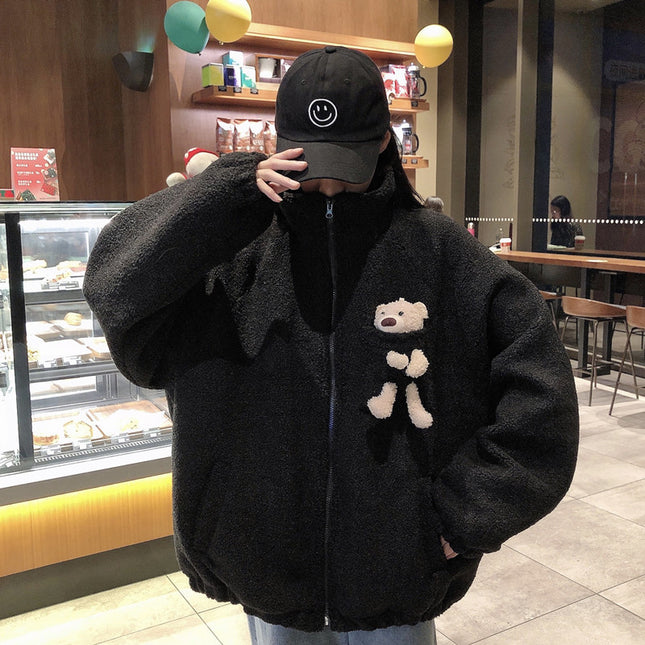 Sweatshirt Plus Velvet Thickened Female Lamb Hair
