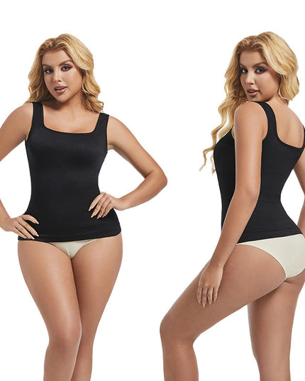 Seamless Square Collar Seamless Waist Waist Shaping Thread Lengthened Vest