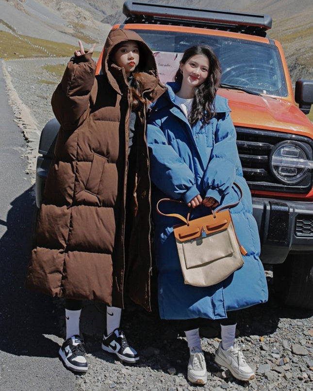 Winter New Mid-length Loose Hong Kong Style Bread Coat Cotton-padded Coat