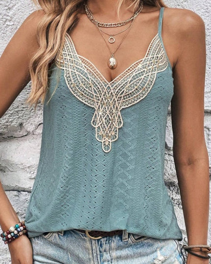 Women Contrast Lace Schiffy Camisole