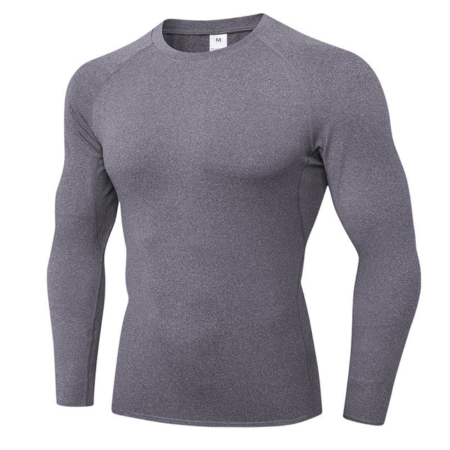 Workout Clothes Men's Long Sleeve Quick-drying High Elastic Tights