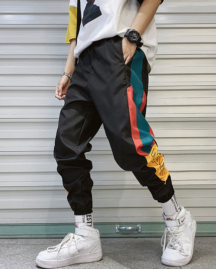 summer men's sports pants Korean version of the trend loose casual Harlan sweatpants men's beam feet pants men's tide