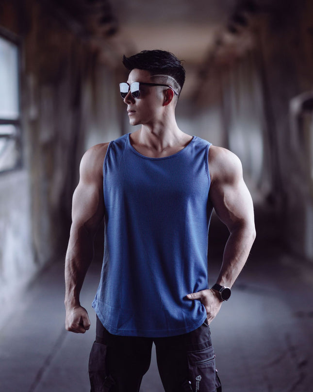 Leisure Running Workout Fitness Basketball Quick-drying Stretch Solid Color Light Board Sleeveless Vest