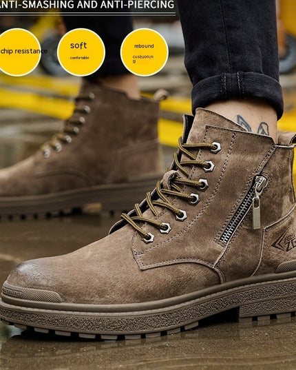 High Top Anti Impact Protective Shoes For Labor Protection