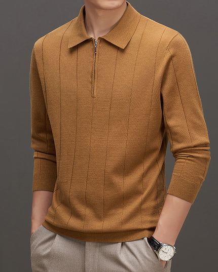 Striped Color Collision Design Bottoming Shirt