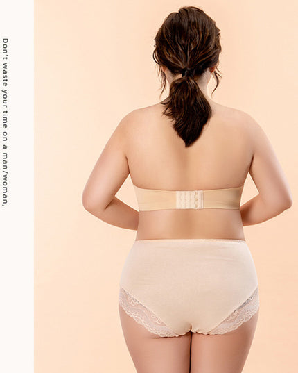 Bra D Cup Sexy Tube Top Invisible Bra Wrapped Underwear