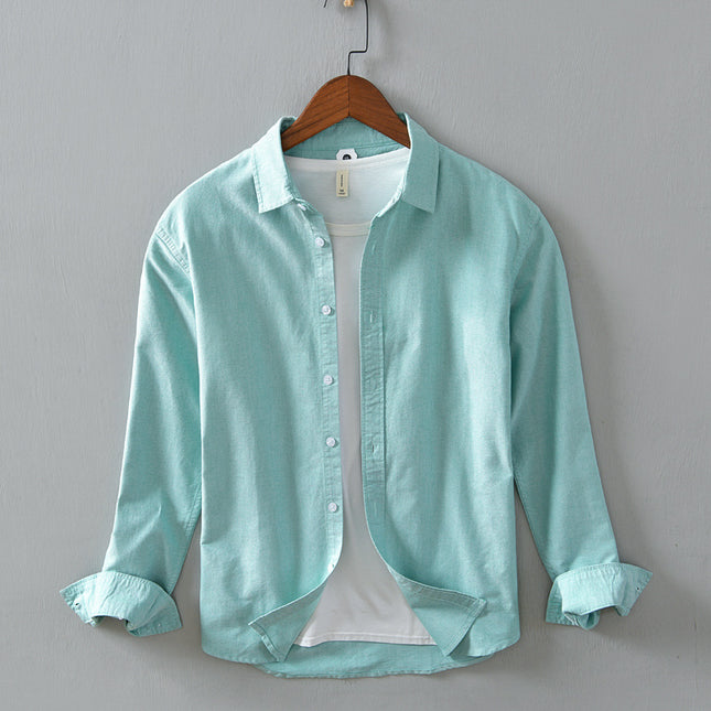Men's Casual Minimalist Long Sleeve Shirt
