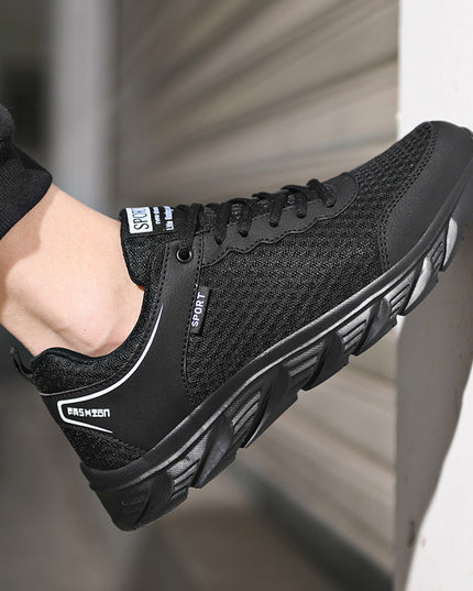 Sports Shoes Men's Shoes Mesh Casual Solid Soft Sole Large Size