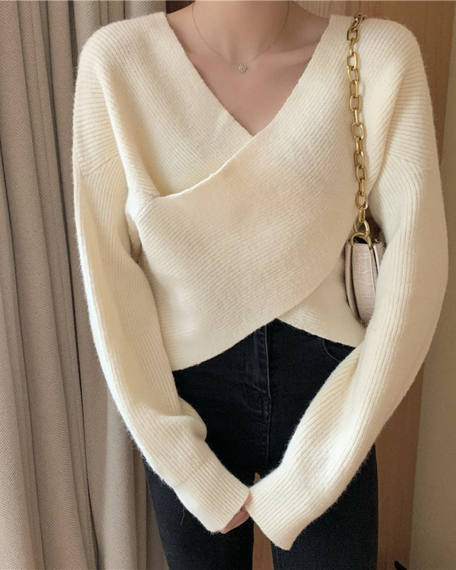 Batwing Sleeve Loose Sweater Sweater For Women