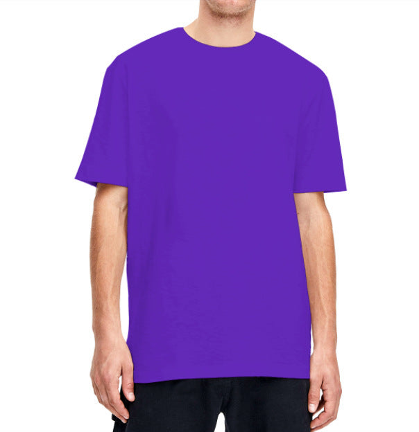 Large Round Neck Men's And Women's Short Sleeved T-shirt