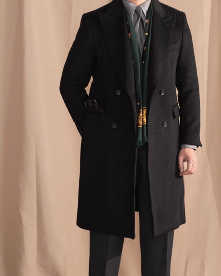 Double Breasted Coat Wool Atmospheric Field Coat