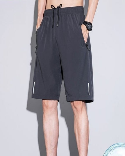 Thin Ice Silk Quick-drying Running Fitness Men's Sports Shorts