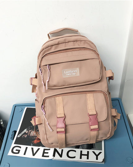 Korean Style Large Capacity All Match High School And College Student Schoolbag