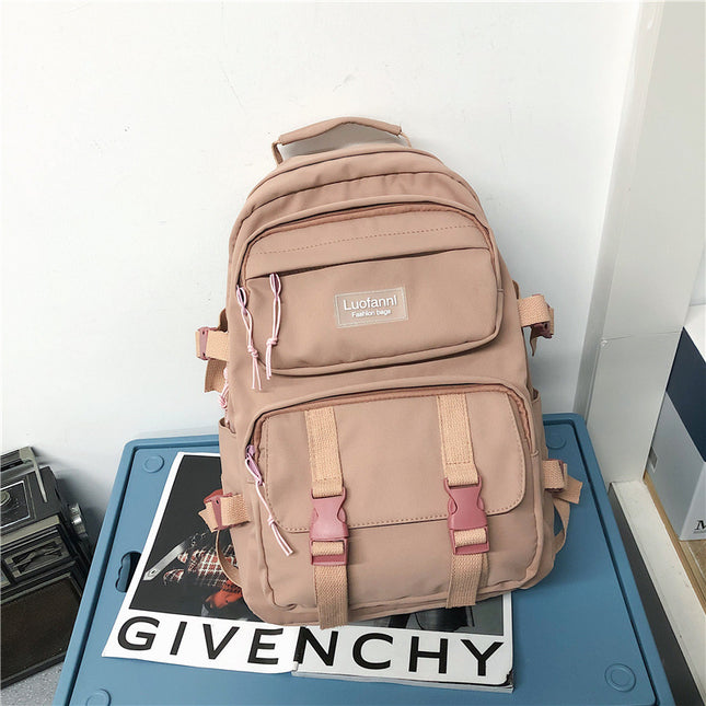 Korean Style Large Capacity All Match High School And College Student Schoolbag