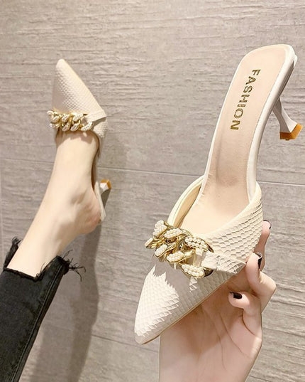 Women's Pointed-toe Stiletto Sandals And Slippers