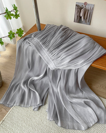 High-end Elegant Ice Silk High Waist Slimming Long Pants