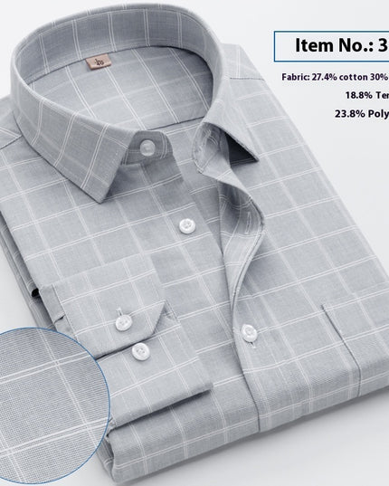 Shirt Men's Long Sleeve Spring And Autumn Middle-aged Loose Casual Men's Shirt