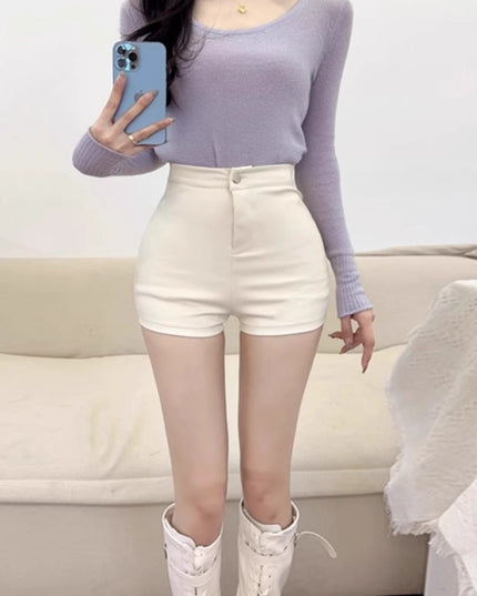 Ladies New High Waist Slimming And Tight Shorts