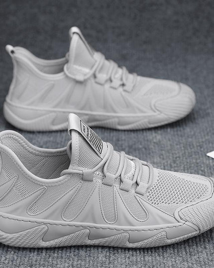 Breathable Mesh Sports Shoes Casual Lace-up Sneakers Men Non-slip Shoes