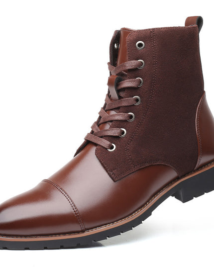 Pointed and velvet warm Martin boots