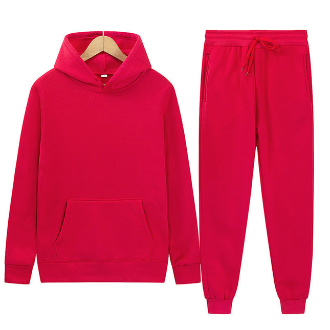 Men's Sport Suit Solid Color Light Board Fleece Warm