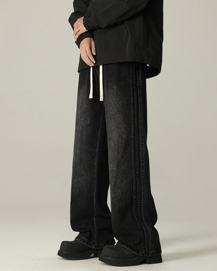 Sense Of Design Trendy Loose Striped Straight-leg Pants