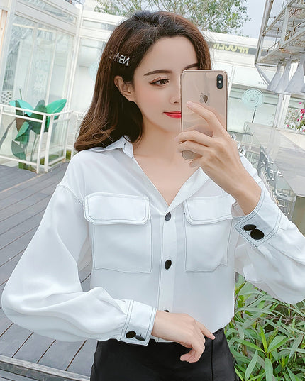 Small Short Polo Collar Shirt