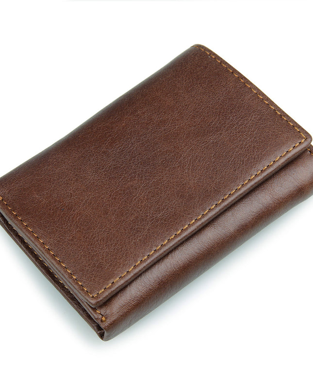Retro Fashion Anti Scanning Leather Wallet