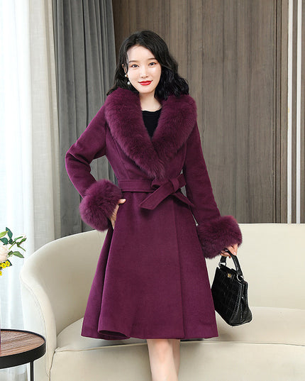 Double-sided Woolen Coat Women's Korean-style Thickened