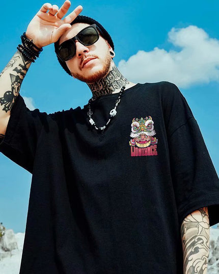 Bear Large Size Short Sleeve T-shirt Men's Trendy Brand