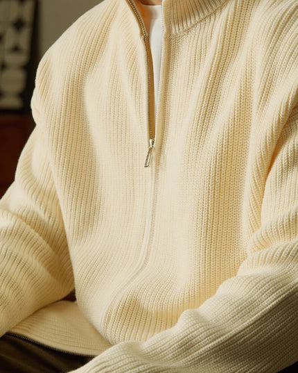Men's Warm Stand Collar Knitted Cardigan
