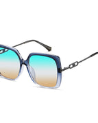 Fade grey frame blue tea slice