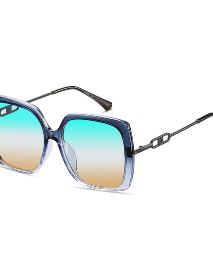 Large Framed Metal Polarized Sunglasses For Women Driving With Sunglasses